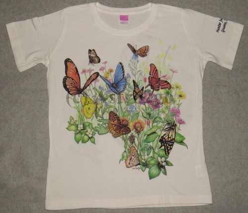 JARDÍN DE MARIPOSAS-Mariposas Flores Plantas Insectos Ciencias de la Naturaleza Camiseta S-XXL - Imagen 5 de 7