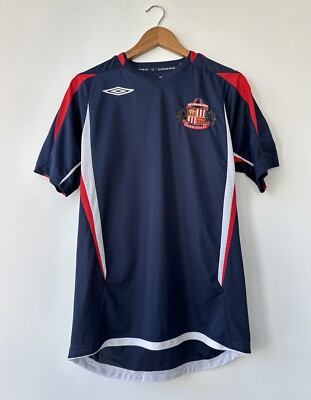 Short De Foot Vintage Umbro – Sunderland – Noir Et Rouge – Taille M Homme – Occasion