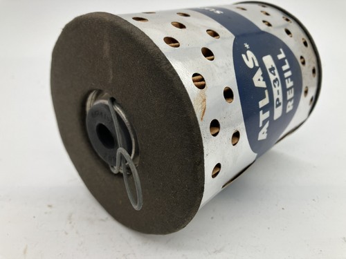 42-63 GM Studebaker 42-53 Ford Mercury Oil Filter Cartridge ATLAS P34 - Picture 3 of 3