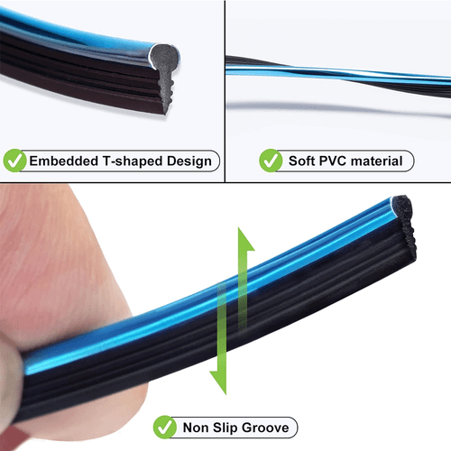 16ft/5M Car Interior Door Gap Edge Line Insert Molding Trim Decor Strip + Tool - Picture 10 of 24