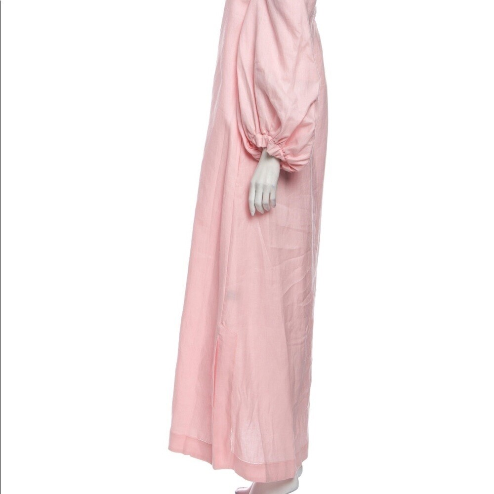 Lisa Marie Fernandez pink linen long dress | eBay