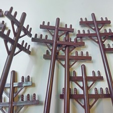 12pcs K-Line Model Railroad Train Telephone Pole O Scale No Original Box