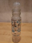 Vintage Janette Apothecary Glass 11" Jar Mid Century Turquoise Blue & Gold Birds — photo 1