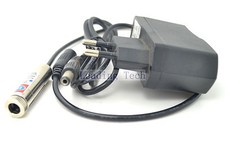 405nm Violet Blue Laser Module Dot Diode Focusable 100mW with AC EU Adapter