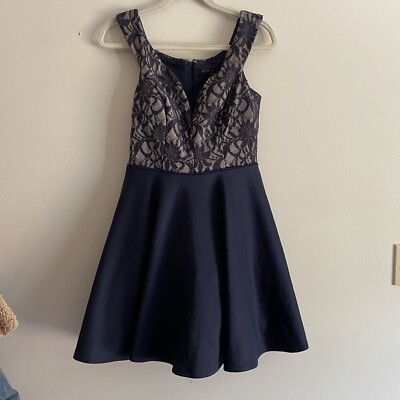 metallic blue skater dress Sexy Gold and Teal Blue Dress - Metallic Skater Dress