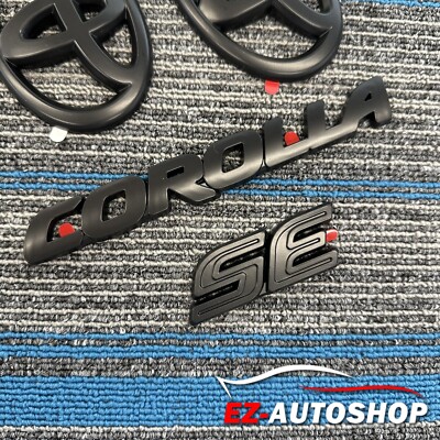 Overlay Kits For 2020-2025 Corolla SE Sedan Black Out Emblem Accessories Badges