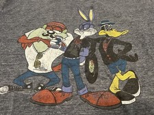    Vintage Looney Tunes Taz Bugs Daffy Shirt Size Large
