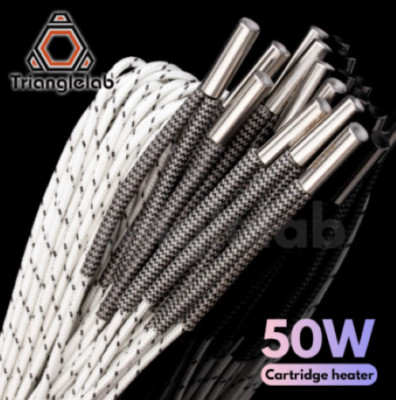 Trianglelab 50W, 60W, or 80W Heater Cartridge for hotend(PA, US Seller)