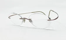 Silhouette Eyeglasses 7395 40 6073 Titan Vanilla Brown Rimless Austria 50-19 140