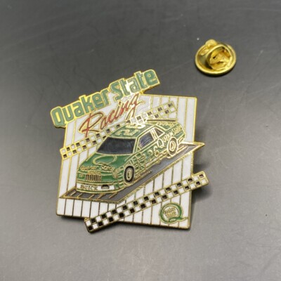 Quaker State Racing Pin Anstecknadel Abzeichen Emaille 40x37mm USA