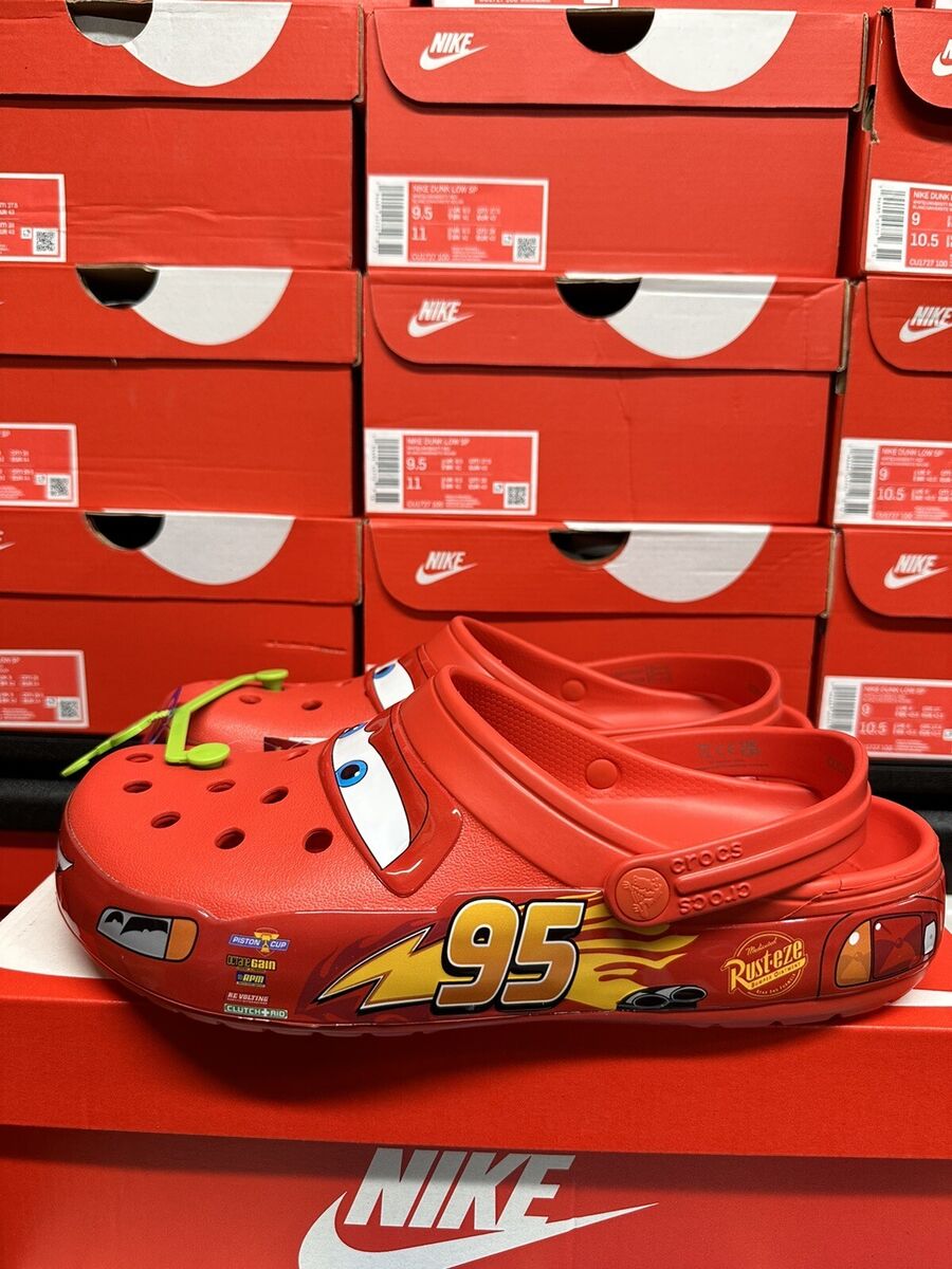 Authentic Lightning McQueen Light Up Crocs Adult 13M *1ST RELEASE SOLD OUT!*