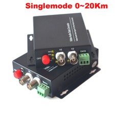 Video Media Converters - 2CH Video to Fiber Optic 20Km Transmitter and Receiver