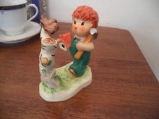 Vintage Goebel W. Germany 1957 Boy with Silver Hammer Hand Painted 4.50" X 3.75"