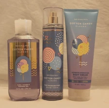 Bath & Body Works Cotton Candy Clouds Shower Gel, Body Cream & Fragrance Mist