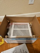 Tech Drive Bathroom Ventilation Exhaust Fan 50 CFM, 1.0 Sone DC Motor, White