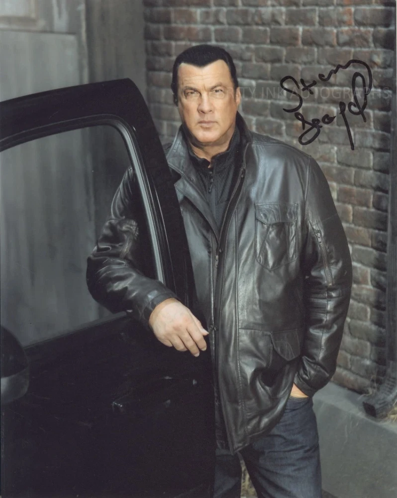 STEVEN SEAGAL Hollywood Action Hero GENUINE SIGNED AUTOGRAPH