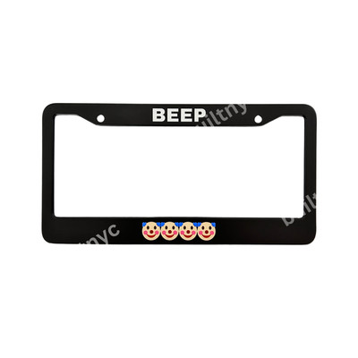 Emoji series FUN License Plate Frame, Clown for gen z, teens, fun gift