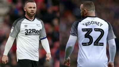 UMBRO MEN'S FC DERBY COUNTY 2019/2020 ROONEY SOCCER FOOTBALL SHIRT