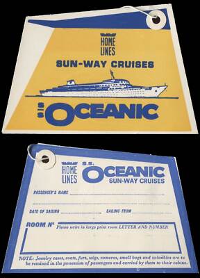 Home Lines - S.S. Oceanic - Kofferanhänger 
