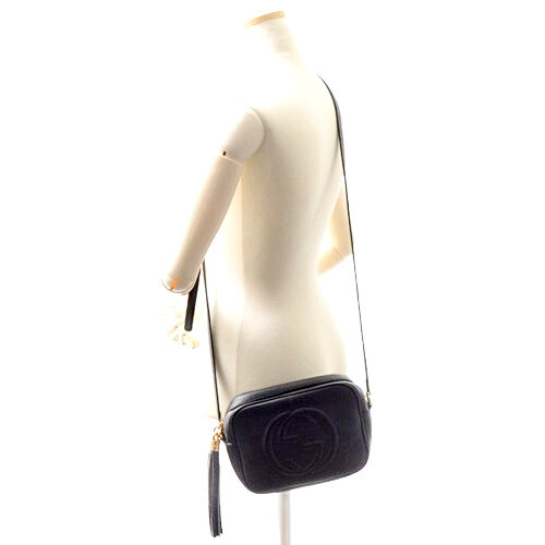 Gucci Soho Interlocking Small Disco Bag GG Logo Leather Gucci Soho Interlocking Small Disco Bag GG Logo Leather