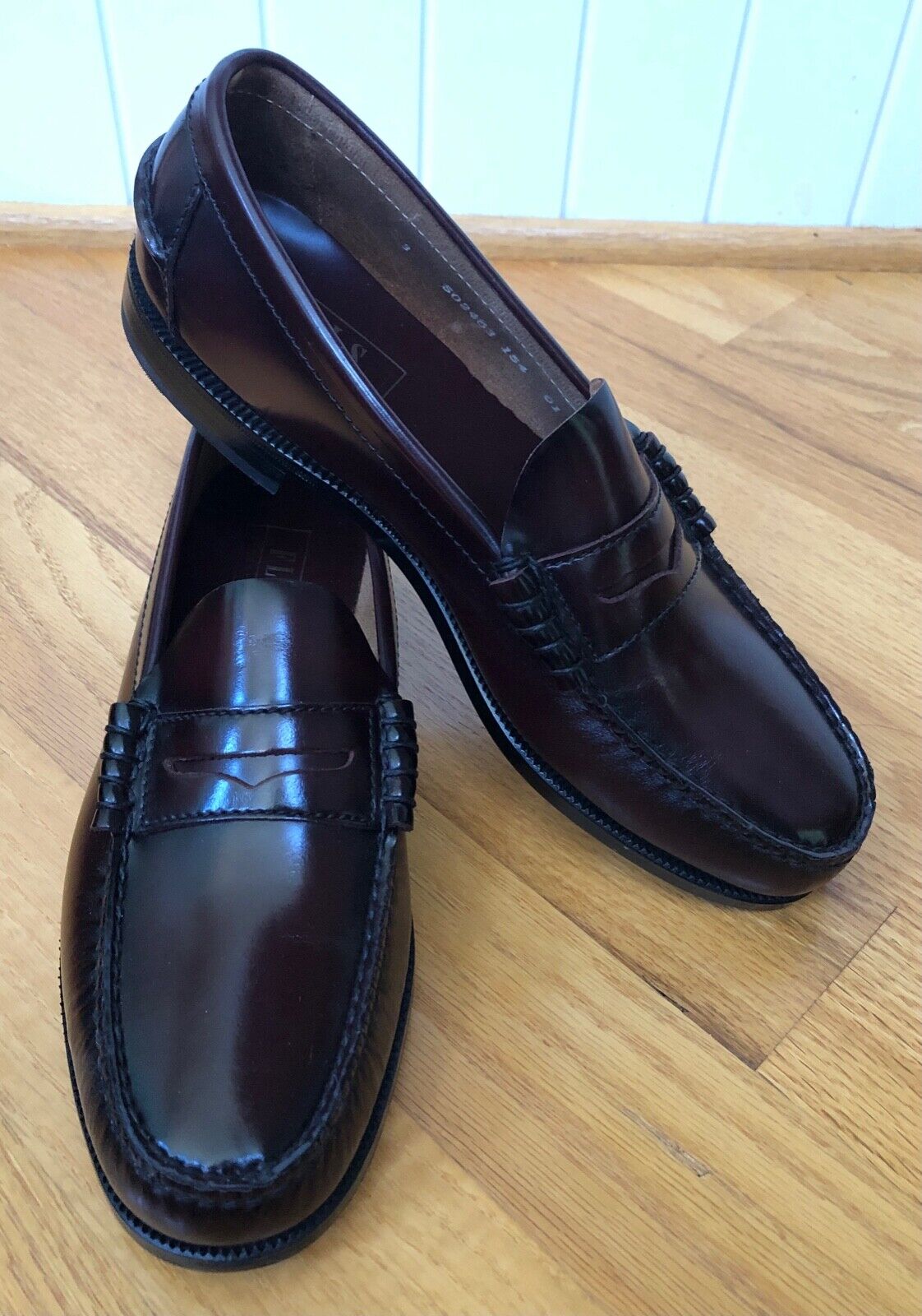 Florsheim Men Moc Toe Penny Loafers Cordovan Fixed price for sale US Max 80% OFF 9 Size Berkley D