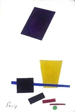 geometric multicolor figures Stylish Modern Art Oil painting  suprematism 