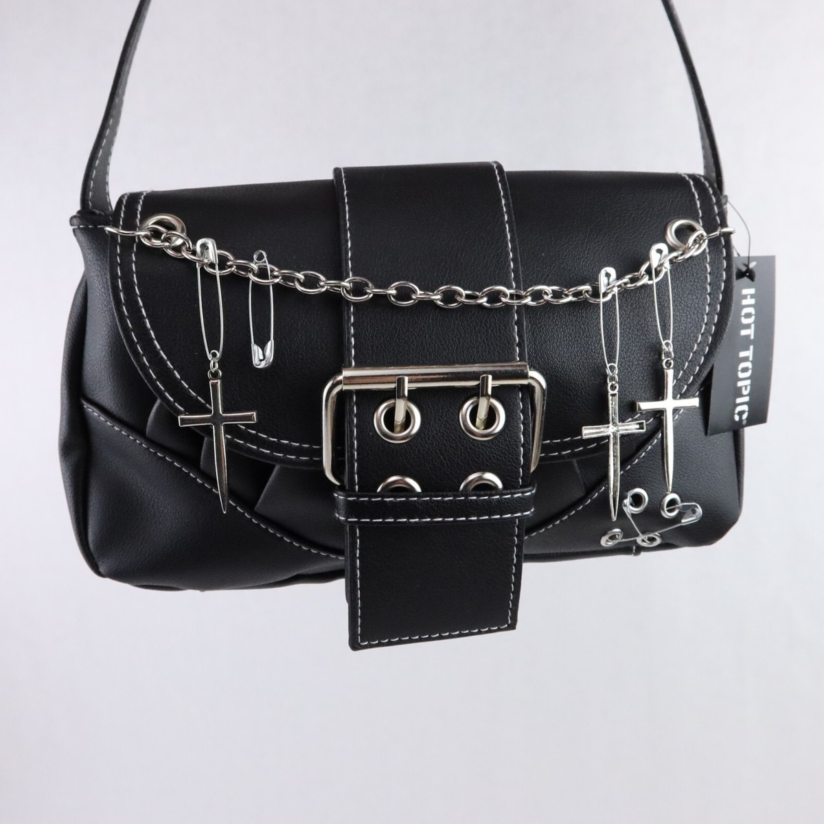 [SAINTPAIN] ★25SS★PIPING LEATHER CROSS BAG CHAMPS Champs Triple Zip Crossbody Red Leather Tote Bag 1027