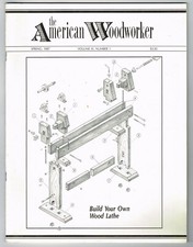 The AMERICAN WOODWORKER Magazine Spring 1987 wooden bottles on the lathe