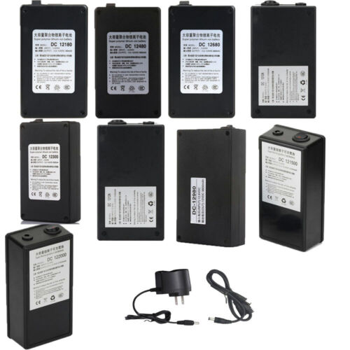 DC 12V 1800-20000mAh Rechargeable Li-ion Battery Pack DC Power for Video Cameras - Picture 1 of 28