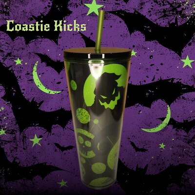 Disney's the Nightmare Before Christmas Starbucks Tumbler With Straw *IN HAND*
