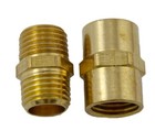 2 PC Solid Brass Air Coupler Adapter 1/4" x 1/4" NPT Male & NPT Female Thread 