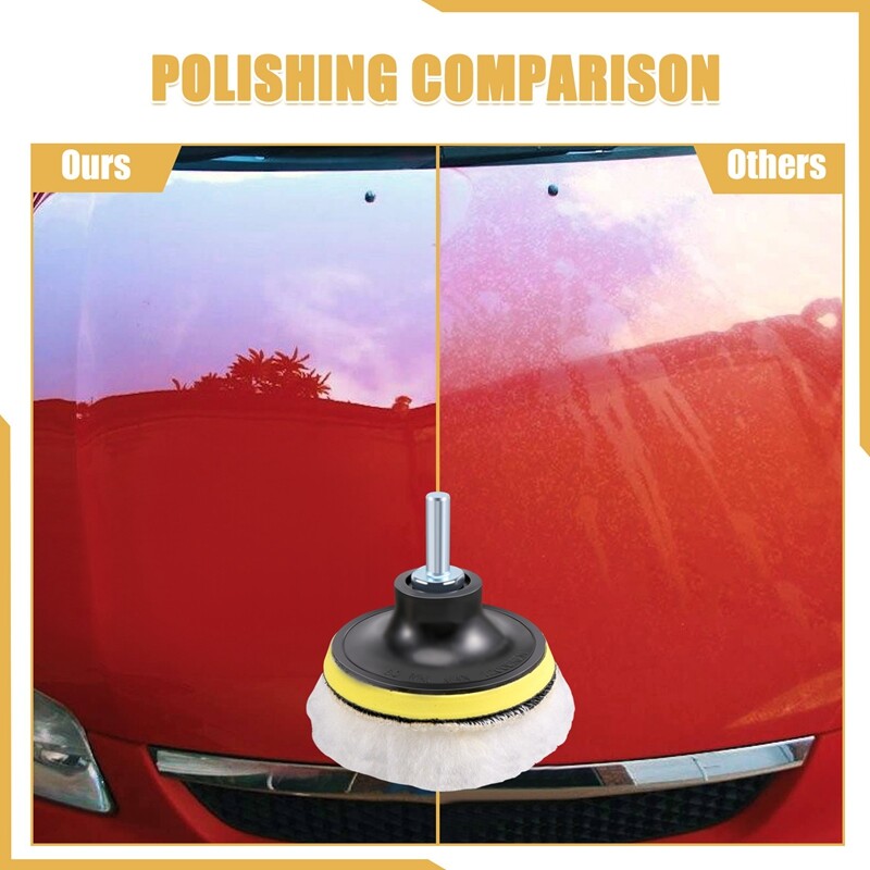 Polishing Buffing Pad Auto Polisseuses et Tampons Wax Set Pack Of 15