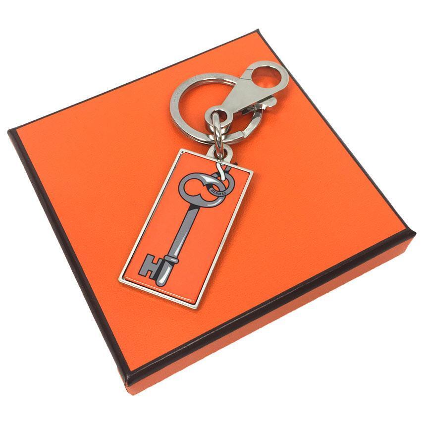 HERMES key ring key holder Illusion Key key ring Orange Pop HERMES key ring key holder Illusion Key key ring Orange Pop