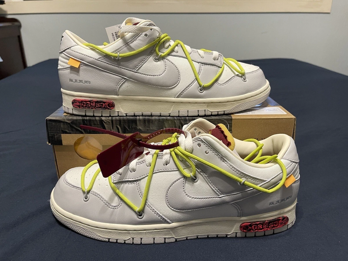 Nike Dunk Low x Off-White Lot 08 of 50 DM1602 106 11.0 / New / Good