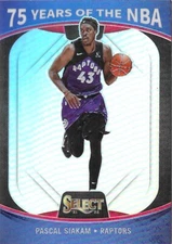 Pascal Siakam #58 2021-22 Select 75 Years of the NBA PRIZM Raptors PUR27C