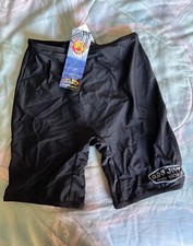 Short de compression neuf RON JON Surf Shop polyester moyen noir anti-éruption surf