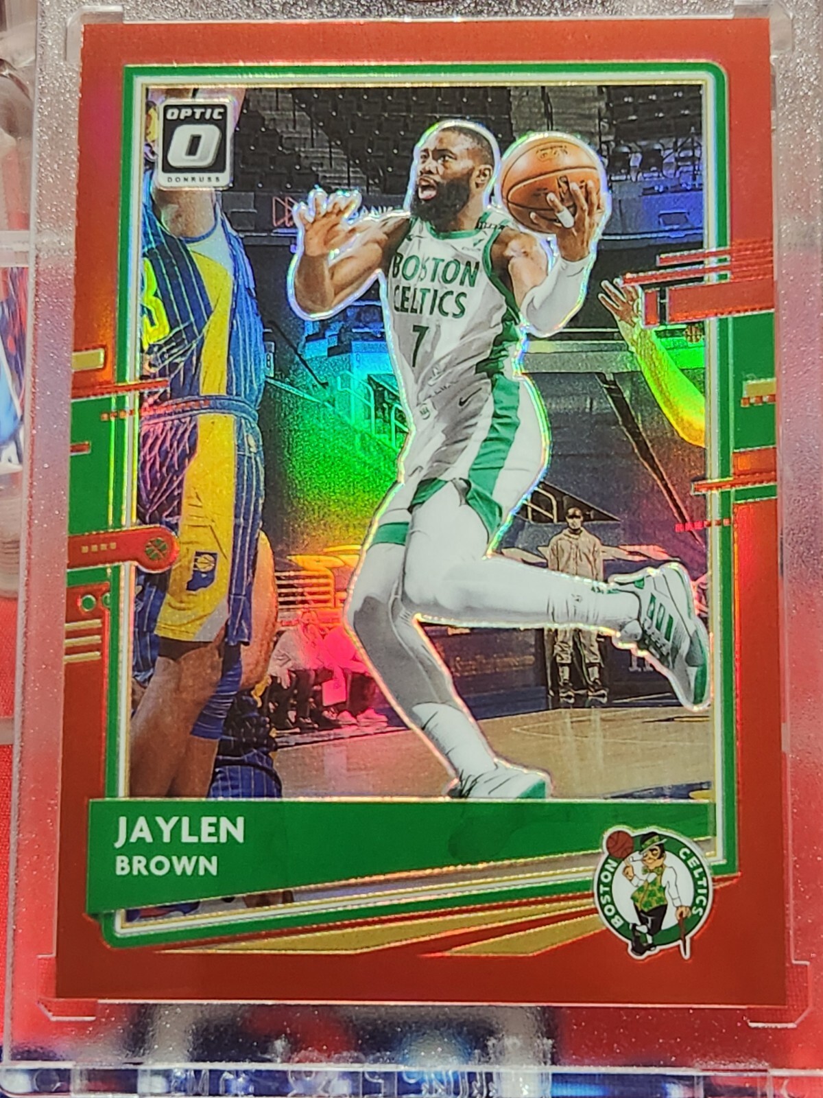 2020-21 Donruss Optic Jaylen Brown Red Prizm /99 Celtics #127 RARE MT-NT
