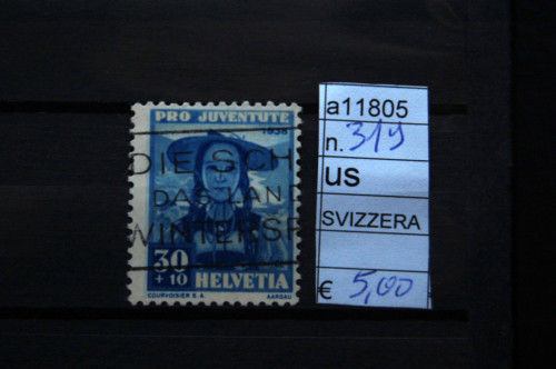 FRANCOBOLLI SVIZZERA USATI N. 319 (A11805) - Picture 1 of 1