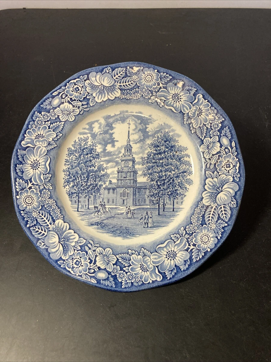 Liberty Blue Plate Independence Hall for sale | eBay