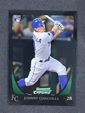 2011 Bowman Chrome Draft Rookie Card Johnny Giavotella RC #93 Kansas City Royals
