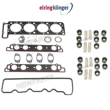 For Mercedes R107 Driver Left Head Gasket Set w/ Valve Stem Seals & Cover Gasket