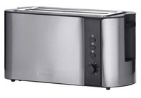 Severin 2590 Severin 4-Scheiben-Toaster At 2590, Edelstahl / Schwarz