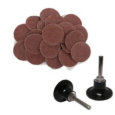 200 - 2" Roloc A/O Quick Change Sanding Disc 24 Grit and Mandrel Disc Holder