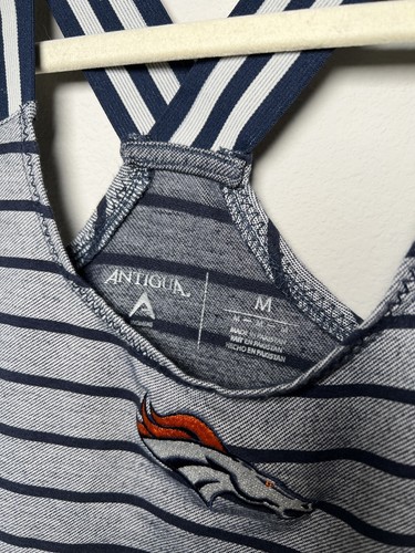 Denver Broncos Women's Striped Racerback Tank Size Medium - Picture 3 of 5