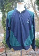 Zero Restriction Golf Outerwear P.A.L. Memorial Navy/Green Windshirt Men's L-USA
