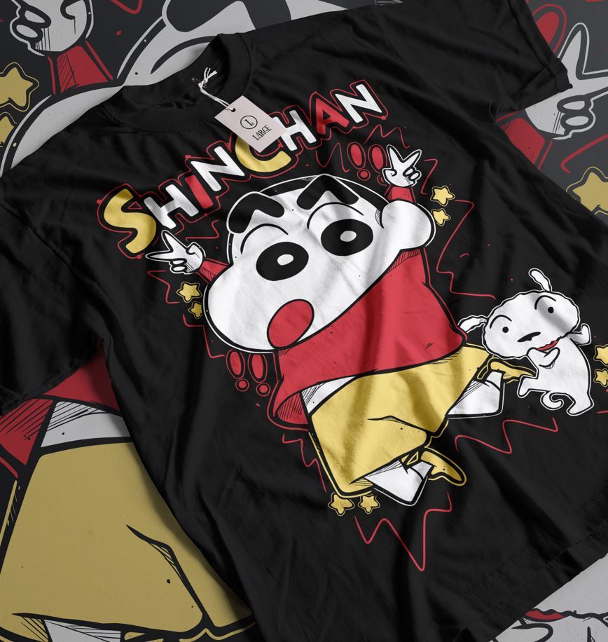 Crayon Shin Chan T-Shirt Shimamura Funny anime japan kawaii Gift