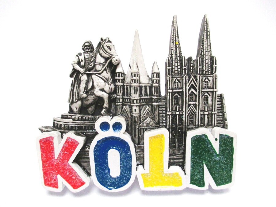 Cologne Cathedral magnet font Cologne poly souvenir Germany (350)