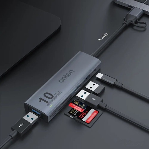 Usb & Usb-C Cable Adapter 6-in-23 Hub with Typle C port and Card Reader Function - Picture 4 of 7