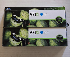 HP 971XL Cyan Ink Cartridge High Yield CN626AM Genuine Sealed - Lot of 2