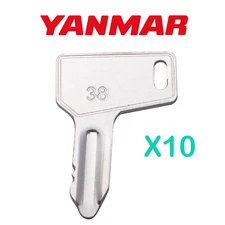 10X Keys Fits Yanmar & Takeuchi Heavy Equipment Ignition Keys